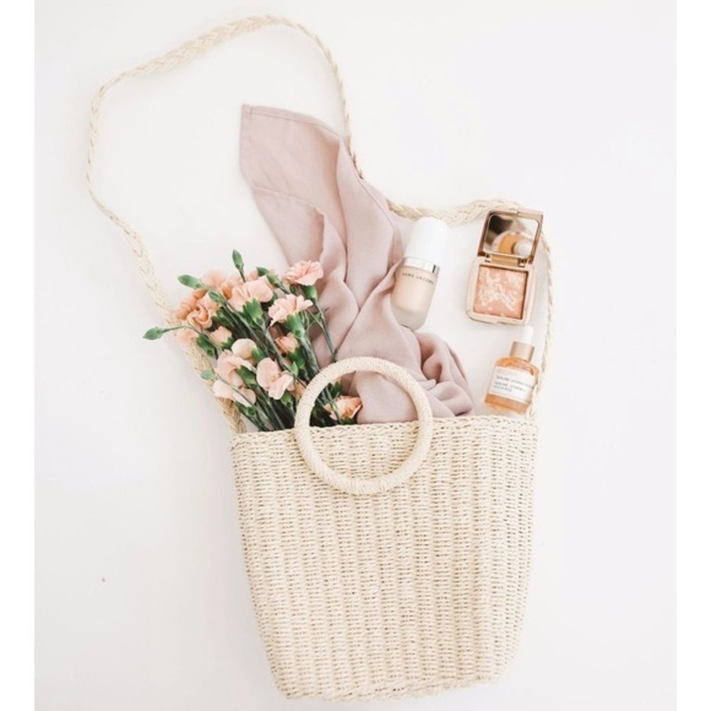 Kristin Made picking berries bag and hair scarf bundle